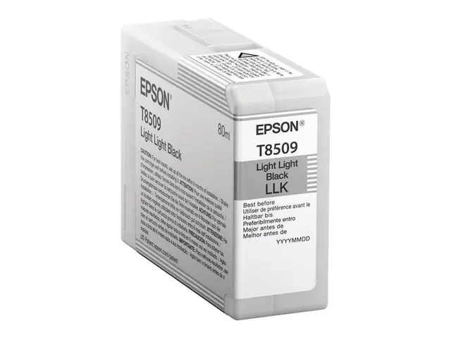 Epson T8509 - 80 ml - lysesvart - original - blekkpatron - for Sur...
