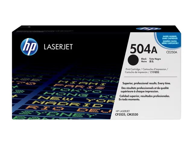 HP 504A - Svart original LaserJet tonerpatron (CE250A) for Color C...
