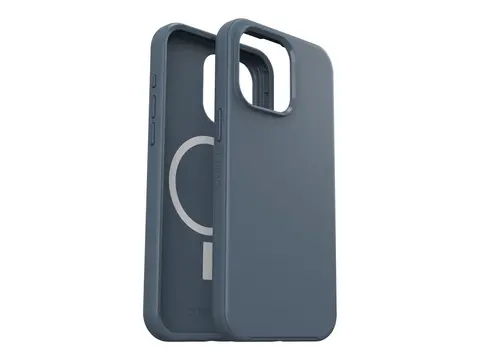 OtterBox Symmetry Series - Baksidedeksel for mobiltelefon MagSafe-samsvar - polykarbonat, syntetisk gummi, s&#248;lvfosfatglass - skj&#248;nn (bl&#229;tt) - for Apple iPhone 15 Pro Max