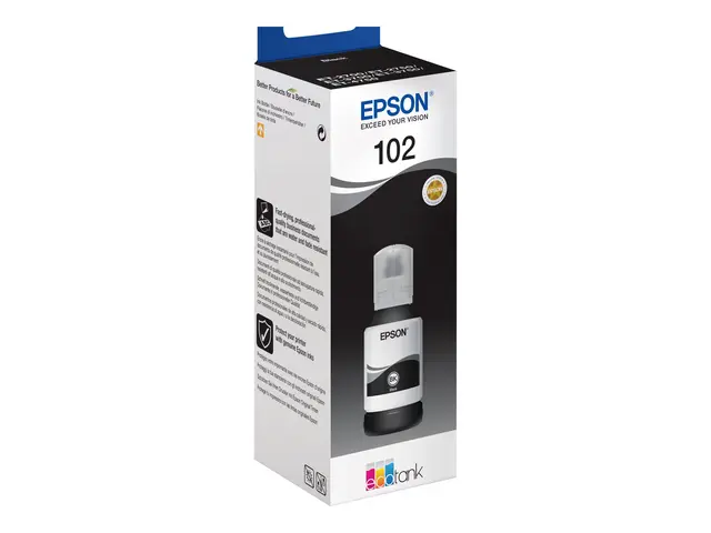 Epson 102 - 127 ml - svart - original - blekkbeholder - for EcoTan...