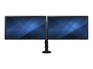 Startech Dual Monitor Mount - Supports Monitors 13" to 27" Adjustable - Desk Clamp or Grommet-Hole Desk Mount for Dual VESA Monitors - Black (ARMBARDUOG) stativ - for 2 skjermer - svart