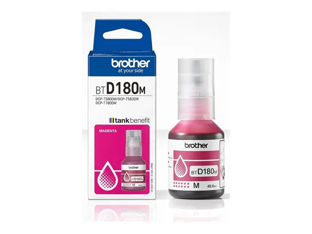 Brother BTD180M - Magenta original blekkrefill for DCP-T580DW
