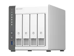 QNAP TS-433 - NAS-server - 4 br&#248;nner - SATA 6Gb/s RAID 0, 1, 5, 6, 10, JBOD, 50, 60 - RAM 4 GB - Gigabit Ethernet / 2.5 Gigabit Ethernet - iSCSI st&#248;tte