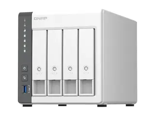 QNAP TS-433 - NAS-server - 4 br&#248;nner SATA 6Gb/s - RAID 0, 1, 5, 6, 10, JBOD, 50, 60 - RAM 4 GB - Gigabit Ethernet / 2.5 Gigabit Ethernet - iSCSI st&#248;tte