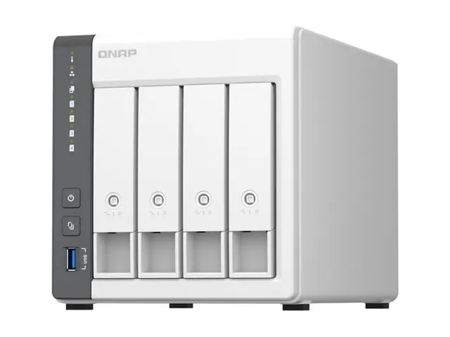 QNAP TS-433 - NAS-server 4 brønner SATA 6Gb/s RAID 0, 1, 5, 6, 10,...