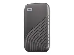 WD My Passport SSD WDBAGF5000AGY SSD - kryptert - 500 GB - ekstern (bærbar) - USB 3.2 Gen 2 (USB-C kontakt) - 256-bit AES - romgrå