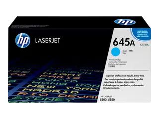 HP 645A - Cyan - original - LaserJet - tonerpatron (C9731A) for Color LaserJet 5500, 5550