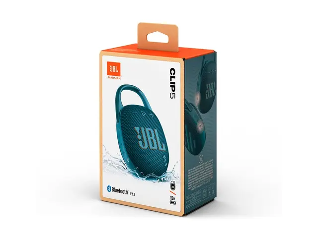 JBL Clip 5 - Høyttaler - for bærbar bruk - trådløs - Bluetooth - A...