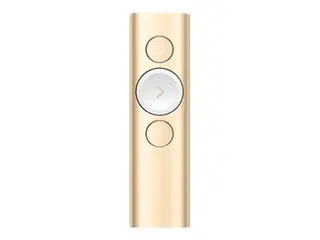 Logitech Spotlight - Presentasjonsfjernstyring 3 knapper - gull
