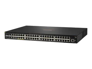 HPE Aruba 2930F 48G PoE+ 4SFP+ - Switch - L3 Styrt - 48 x 10/100/1000 (PoE+) + 4 x 1 Gigabit / 10 Gigabit SFP+ (opplink) - rackmonterbar - PoE+ (740 W)