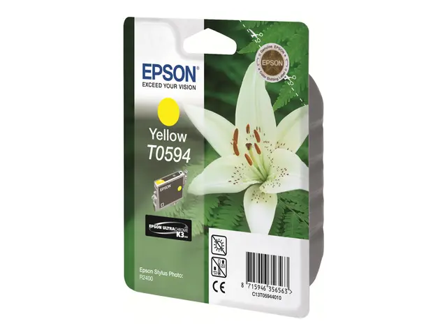 Epson T0594 - 13 ml - gul - original - blister - blekkpatron - for...