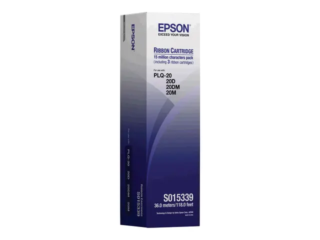 Epson - Svart - skriverbånd - for PLQ 20, 20D, 20DM, 20M, 22, 22CS...