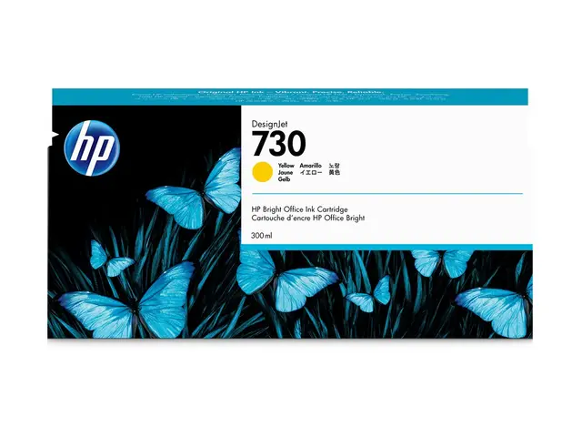 HP 730 - 300 ml høykapasitets gul original DesignJet blekkpatron f...