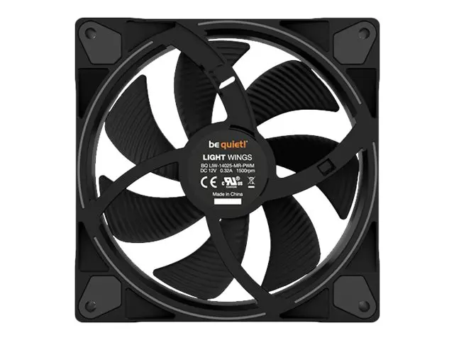 be quiet! Light Wings - Kabinettvifte PWM 140 mm svart (en pakke 3)