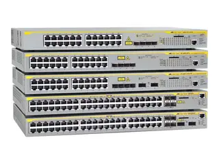 Allied Telesis AT x610-24Ts - Switch - L3 Styrt - 24 x 10/100/1000 + 4 x kombo-Gigabit SFP - rackmonterbar