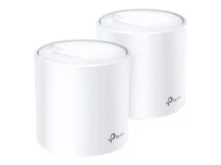 TP-Link Deco X20 V2 - Wi-Fi-system (2 rutere) - inntil 370 kvm - maske 1GbE - Wi-Fi 6 - Dobbeltb&#229;nd