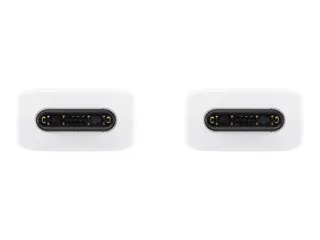 Samsung EP-DN975 - USB-kabel - 24 pin USB-C (hann) til 24 pin USB-C (hann) USB 2.0 - 1 m - USB Power Delivery (5 A, 100 W) - hvit - for Galaxy Note10, Note10+, Note10+ 5G