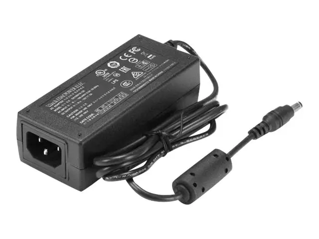 StarTech Replacement 12V DC Power Adapter - 12 Volts 5 Amps adapte...