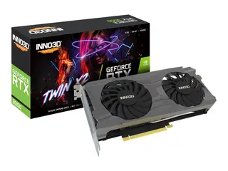 Inno3D GeForce RTX 3050 TWIN X2 Grafikkort - GF RTX 3050 - 8 GB GDDR6 - PCIe 4.0 - DisplayPort, HDMI, DVI - boks