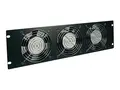 Eaton Tripp Lite Series Rack Enclosure Server Cabinet Fan Panel Airflow Management 230V 3URM Systemviftebrett - AC 230 V - svart - 3U