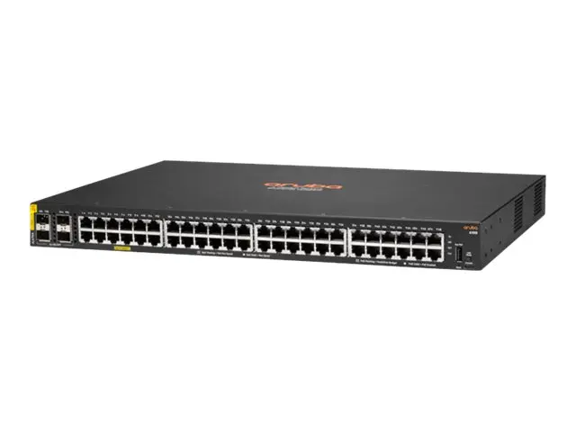 HPE Aruba 6100 48G Class4 PoE 4SFP+ 370W Switch - Switch - Styrt -...