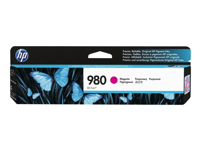 HP 980 - 86.5 ml - magenta - original - blekkpatron - for Officeje...
