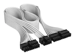CORSAIR Elite Premium Type 4 - Strømkabel 24-pins ATX (hann) til strøm 18 pin med 10 pin (hann) - individually sleeved - hvit