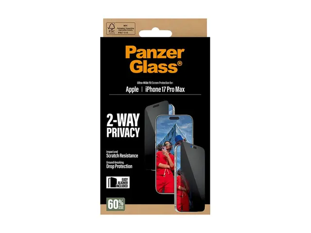 PanzerGlass Privacy - Skjermbeskyttelse for mobiltelefon - ultravi...