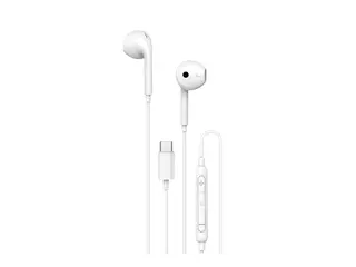 Unisynk - &#216;repropper med mikrofon - i &#248;ret kablet - USB-C - hvit