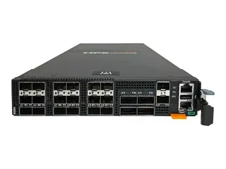 HPE Aruba Networking CX 8325H 18p SFP28 25G 4p QSFP28 100G Switch Switch - halvbredde - L3 - Styrt - 18 x 1/10/25 Gigabit SFP28 + 4 x 40 Gigabit / 100 Gigabit QSFP28 - bakside til front-luftflyt - rackmonterbar
