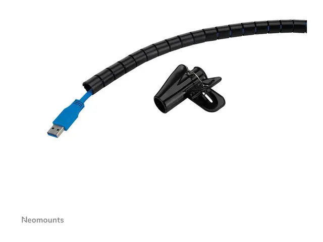 Neomounts - Kabelstyringsmuffe for 1-3 cables, universal svart 2 m