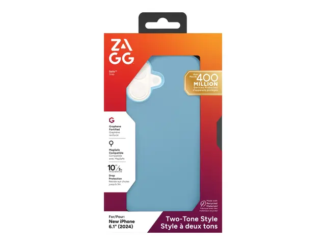 Zagg SoHo Snap - Baksidedeksel for mobiltelefon MagSafe-samsvar gr...