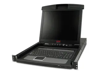 APC LCD Console - KVM-konsoll med KVM-svitsj 8 porter - PS/2 - 17" - kan monteres i rack - VGA - svart - 1U - for P/N: SMTL2K2RM2UCL, SMTL2K2RM2UCLNC, SMTL3KRM2UCL, SMTL3KRM2UCLNC, SMX3000RMX93