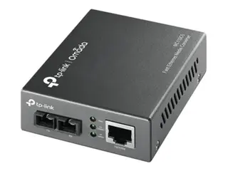 TP-Link MC110CS - Fibermedieomformer - 100Mb LAN 10Base-T, 100Base-FX, 100Base-TX - RJ-45 / SC-enkeltmodus - opp til 20 km - 1310 nm