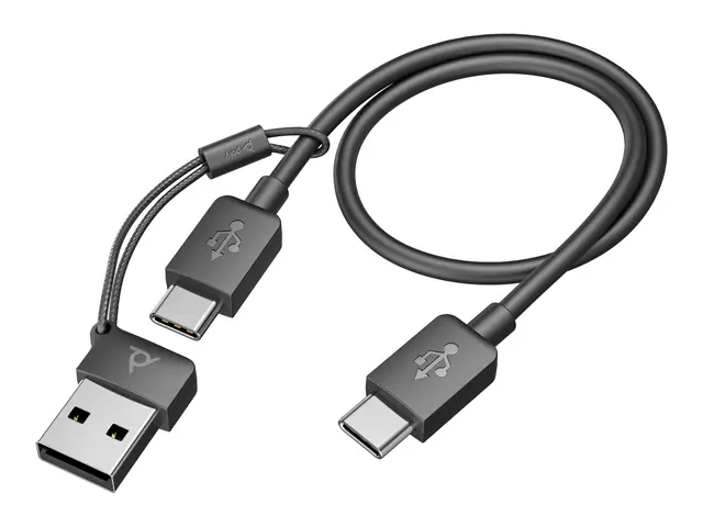 Poly Voyager Focus 2 - Hodesett on-ear Bluetooth trådløs aktiv stø...