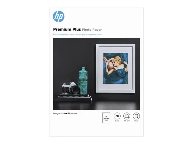 HP Premium Plus Photo Paper - Blank A4 (210 x 297 mm) 300 g/m² 20 ...