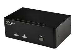 StarTech.com 2-Port DisplayPort KVM Switch Dual-Monitor - 4K 60 - with Audio &amp; USB Peripheral Support - DP 1.2 - USB Hub (SV231DPDDUA2) - KVM / lyd / USB-svitsj - 2 porter