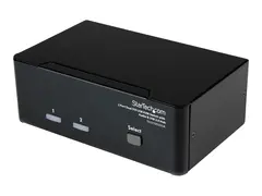 StarTech.com DVI KVM Switch with Audio &amp; USB 2.0 Hub 2-Port USB KVM Switch - 1920 x 1200 - Dual Monitor KVM Switch (SV231DD2DUA) - KVM / lyd / USB-svitsj - 2 porter