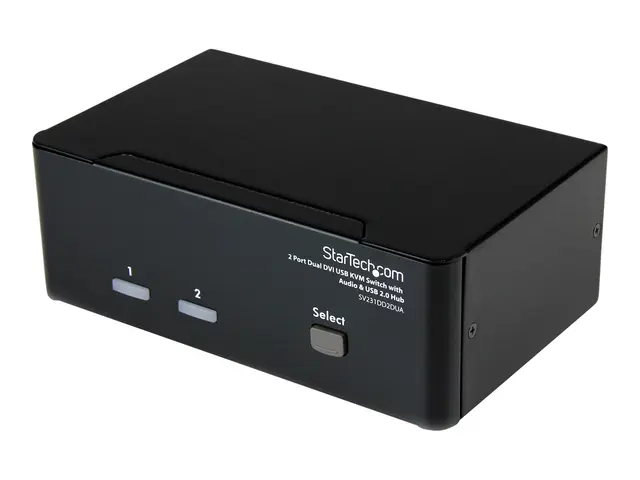 StarTech.com DVI KVM Switch with Audio & USB 2.0 Hub - 2-Port USB ...