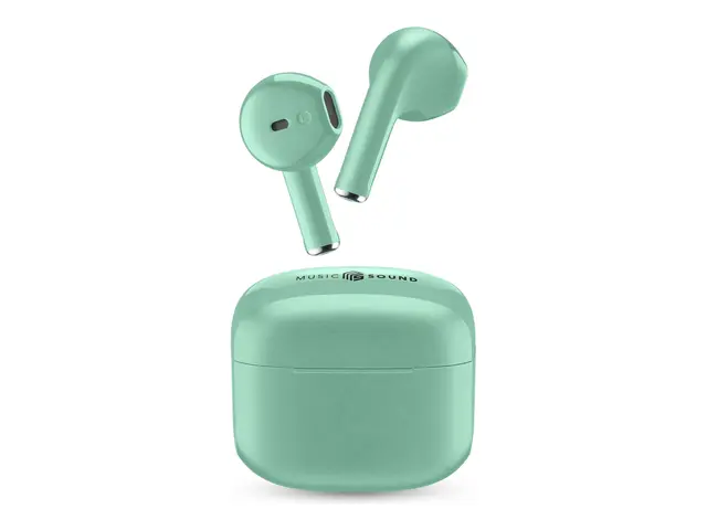 MUSIC SOUND SWAG - True wireless-hodetelefoner med mikrofon i øret...