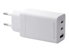 dbramante1928 re-charge - Strømadapter - 65 watt 3 utgangskontakter (2 x USB-C, USB) - hvit