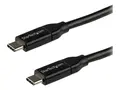 StarTech.com USB C To USB C Cable 10 ft / 3m - USB-IF Certified - 5A PD - USB 2.0 - USB Type C Charging Cable - USB C Fast Charge Cable (USB2C5C3M) - USB type C-kabel - 24 pin USB-C til 24 pin USB-C - 3 m