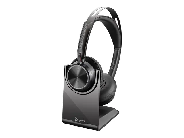Poly Voyager Focus 2 - Hodesett on-ear Bluetooth trådløs, kablet U...