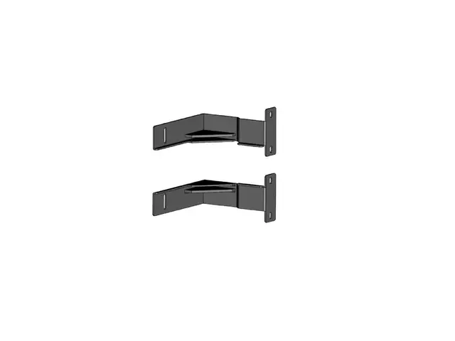 APC Easy Rack - Stolpebøylesett - bunn - svart
