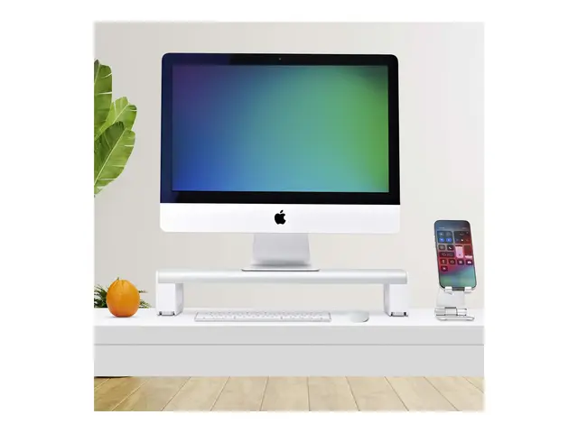 StarTech.com Ergonomic Monitor Riser Stand, 33lb Max, Fixed height...