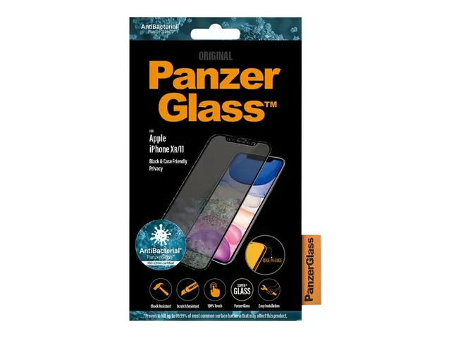 PanzerGlass - Skjermbeskyttelse for mobiltelefon glass med personv...
