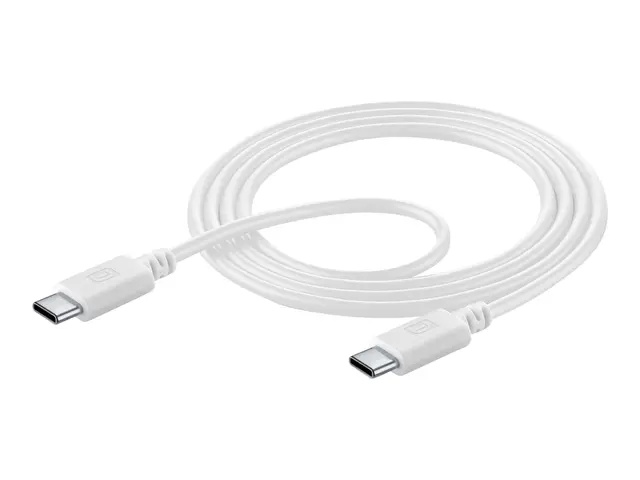 Cellular - USB-kabel 24 pin USB-C (hann) til 5 A 120 cm hvit