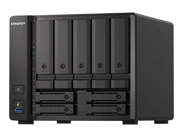 QNAP TS-H973AX-8G - NAS-server 9 brønner SATA 6Gb/s RAID 0, 1, 5, ...