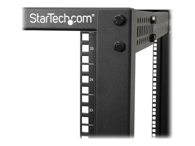 StarTech.com 25U 19" Open Frame Server Rack, 4 Post Adjustable Dep...