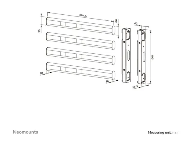 Neomounts - Monteringssett (VESA-forlengelsessett) for flatpanel s...